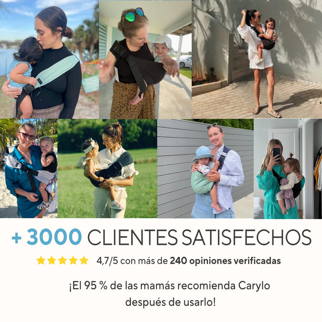 El portabebé Carylo rosa