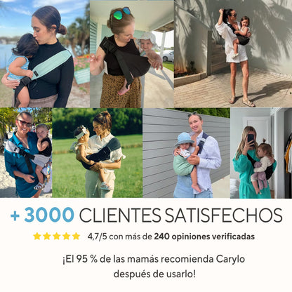 El portabebé Carylo rosa