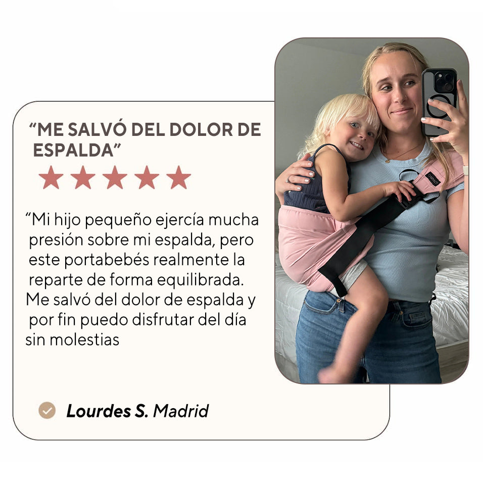 El portabebé Carylo gris