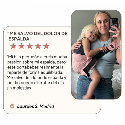 El portabebé Carylo gris