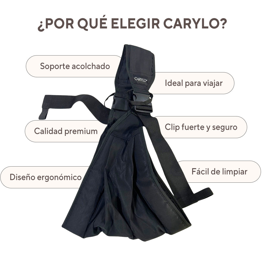 El portabebé Carylo negro