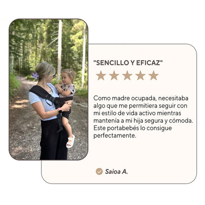 El portabebé Carylo gris