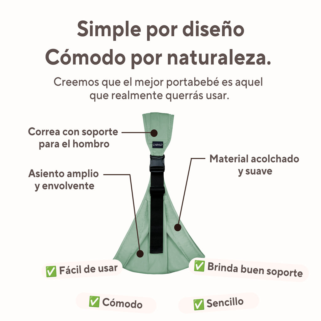El portabebé Carylo negro