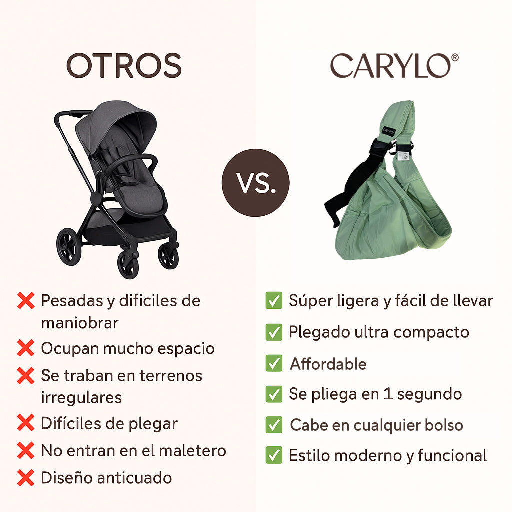 El portabebé Carylo negro